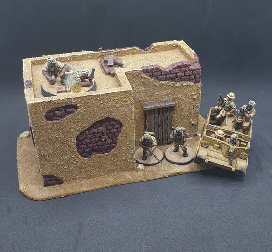 Miniature terrain desert house